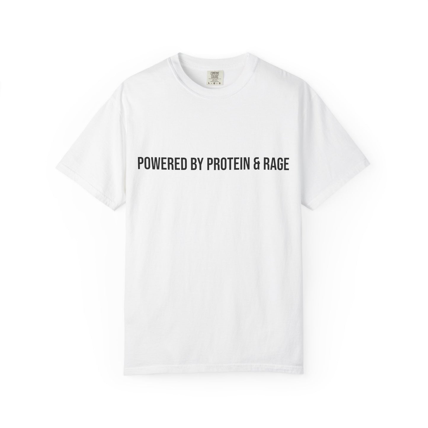 Powered by Protein & Rage Tee