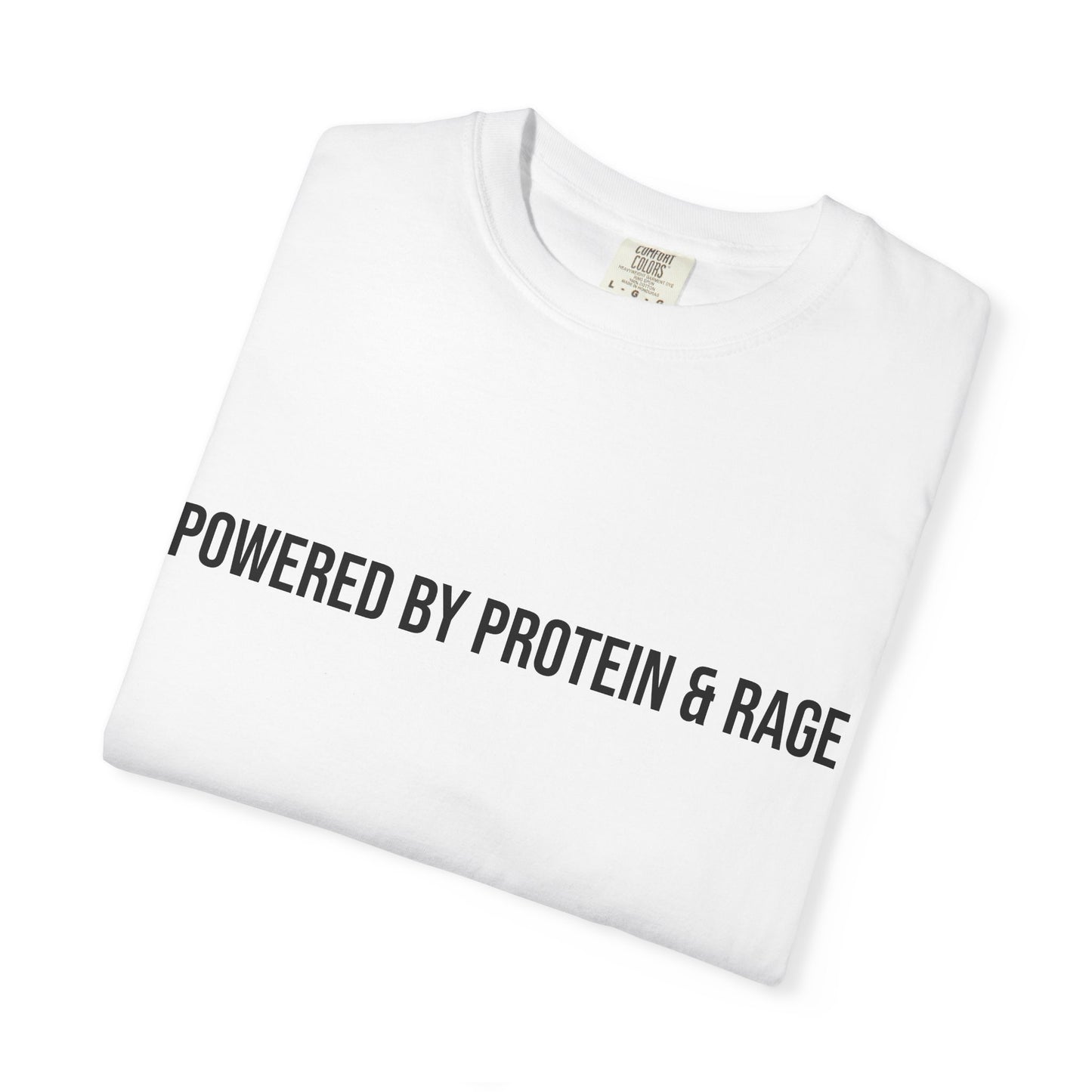 Powered by Protein & Rage Tee