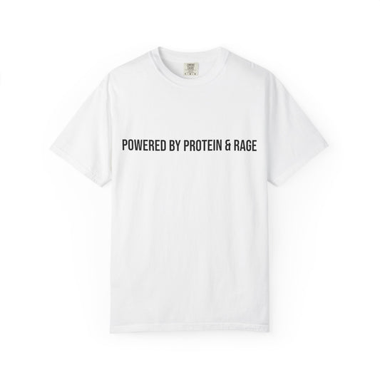 Powered by Protein & Rage Tee